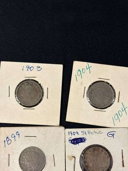 (100) V-Nickels - various years