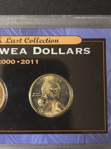 2000 & 2001 First & Last Collection Sacagawea Dollars
