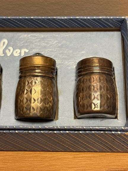 (6) Mini Sterling Silver Salt & Pepper Shakers - 1.5”