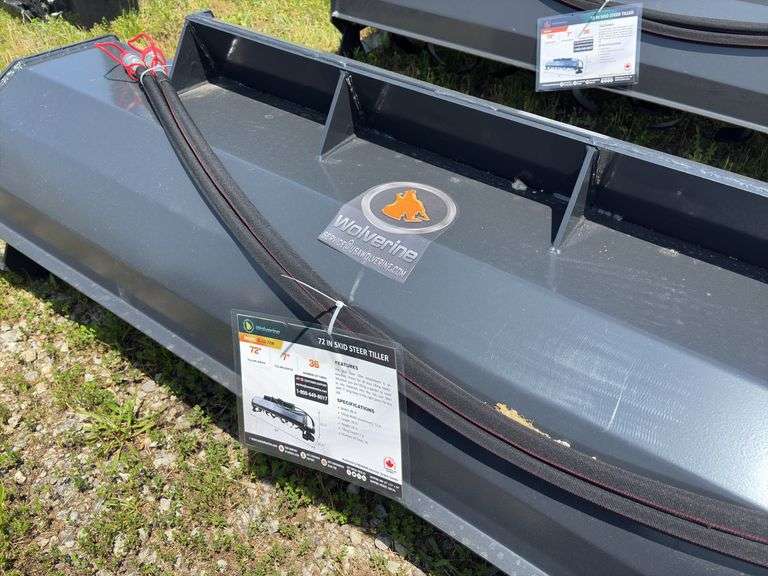 2025 Wolverine 72” Skid Steer Tiller Box - TL-12-72W - SN ZW01454