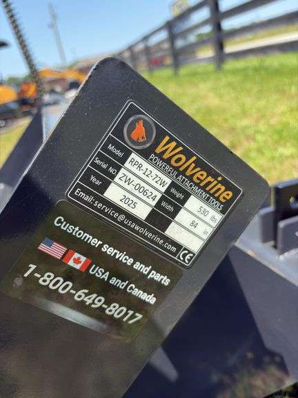 2025 Wolverine Skid Steer Ripper - SN ZW00624