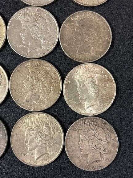 (15) Peace Dollar Coins - various years