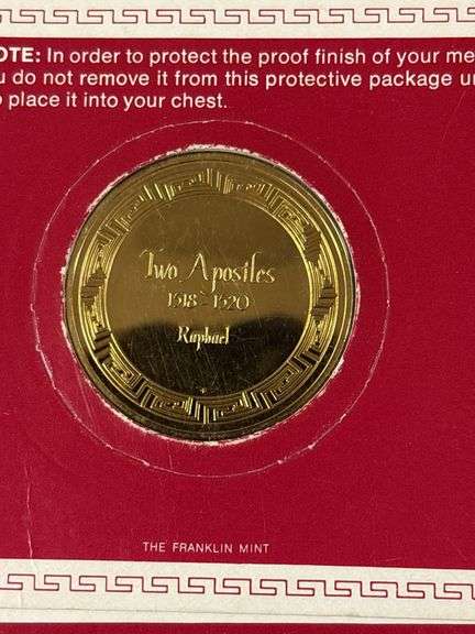 (4) Masterpieces of Raphael Sterling Silver Coins