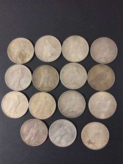 (15) Peace Dollars - various years