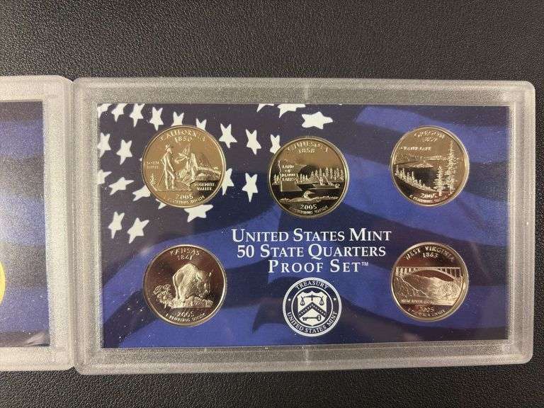 (4) 2003 & (1) 2005 United States Mint Proof Sets