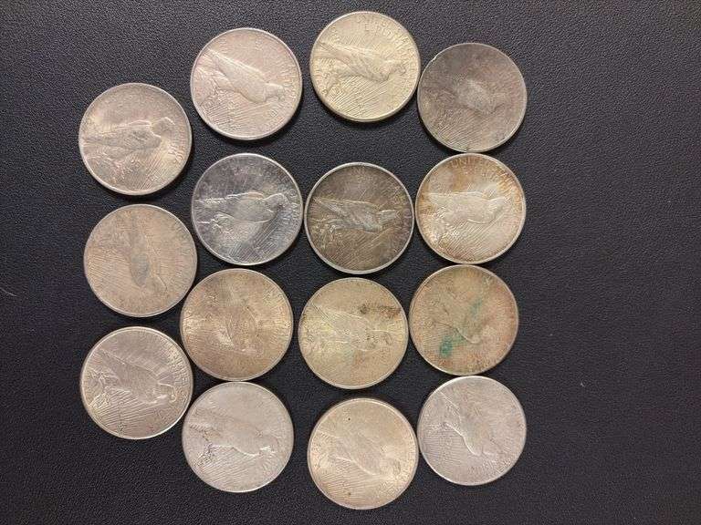 (15) Peace Dollars - various years