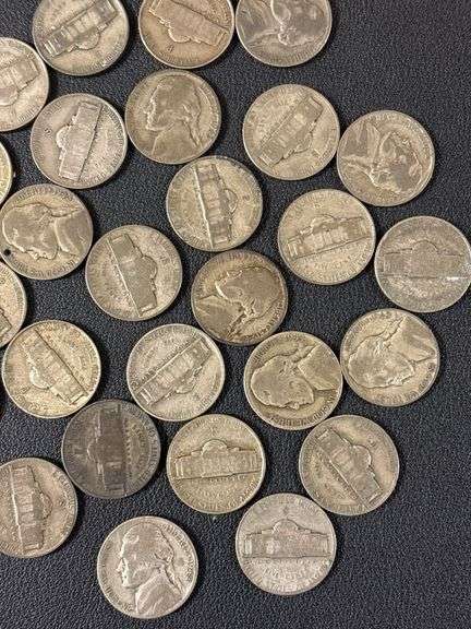 (37) War Time Nickels 1942-1945