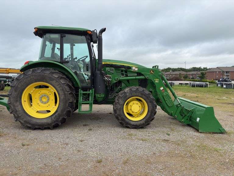 John Deere 6120E Tractor with H310 Loader - 907.8hrs - SN 1P06120EKF0001196