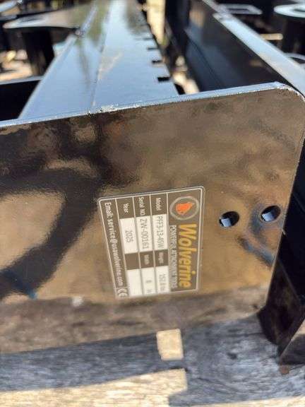 Wolverine Skid Steer Pallet Fork/Hay Spear Frame - SN ZW 00161