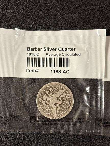 (7) Barber Silver Quarters - various years