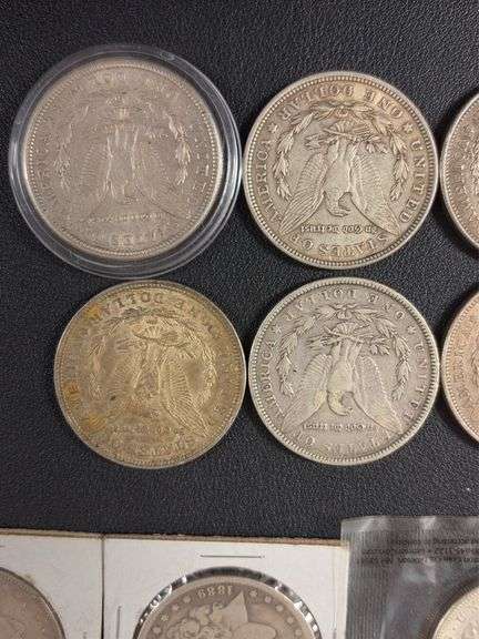 (12) Morgan Silver Dollars - various years