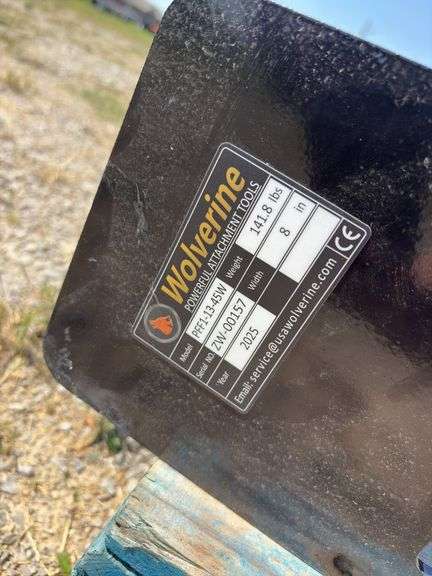 Wolverine Skid Steer Pallet Fork/Hay Spear Frame - SN ZW00157