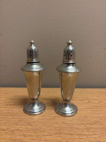 Pair of Pewter Salt & Pepper Shakers - 5”