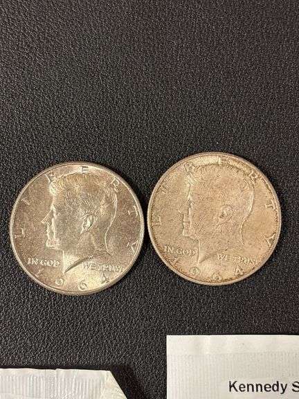 (6) 1964 JFK half Dollars