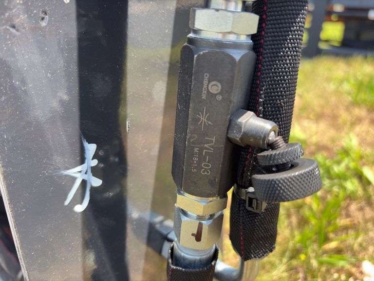 2025 Wolverine Skid Steer Pallet Fork - Hydraulic Adjustable - Model PFA-11-3300G - SN ZW01783 - damaged in shipping - see pics