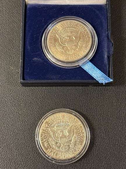 1965 & 1967 Painted JFK Half Dollars