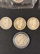 (7) Barber Silver Quarters - various years