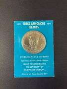$20 1974 Turks and Caicos Islands Sterling Silver Coin