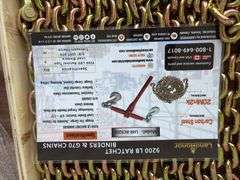 9200lb Ratchet Binder with (2) 3/8” 20’ Grade 70 Chains
