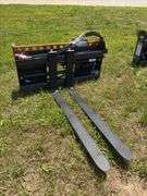 2025 Wolverine Skid Steer Pallet Fork - Hydraulic Adjustable - Model PFA-11-3300G - SN ZW01784