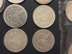 (12) Morgan Silver Dollars - various years