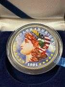 1921 Painted Morgan Dollar