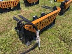 2025 Wolverine Skid Steer Pallet Fork - Hydraulic Adjustable - Model PFA-11-3300G - SN ZW01785 - damaged in shipping - see pics