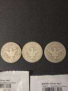 (6) Barber Silver Half Dollars - various years