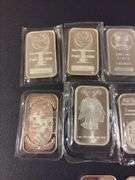 (10) One Ounce .999 Silver Bars
