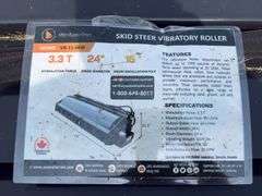 2025 Wolverine Skid Steer Vibratory Roller -SN ZW00338