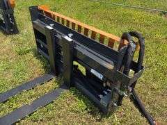 2025 Wolverine Skid Steer Pallet Fork - Hydraulic Adjustable - Model PFA-11-3300G - SN ZW01785 - damaged in shipping - see pics