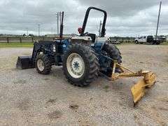 New Holland 2120 Tractor w/ 395 Buhler Loader and KingKutter 6’ Grader Blade - 1,976hrs - SN UV28965