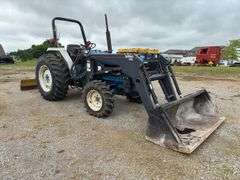New Holland 2120 Tractor w/ 395 Buhler Loader and KingKutter 6’ Grader Blade - 1,976hrs - SN UV28965