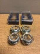 (4) Sterling Silver Rimmed Open Salt Dippers