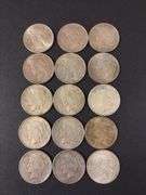 (15) Peace Dollar Coins - various years