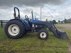 New Holland TN75 Tractor w/ Buhler 395 Loader - 2,961hrs - Chasis No. 001234514