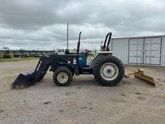 New Holland 2120 Tractor w/ 395 Buhler Loader and KingKutter 6’ Grader Blade - 1,976hrs - SN UV28965
