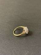 10K Diamond Ring - 3.4g - size 9