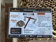 5400 Ratchet Binder with (2) 5/16” 20’ Grade 70 Chains