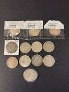 (12) Morgan Silver Dollars - various years