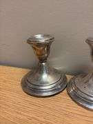 (4) Sterling Silver Candle Holders - 3.25” & 3.5”