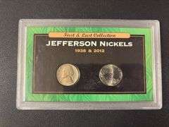1938 & 2012 First & Last Collection Jefferson Nickels