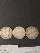 (6) Barber Silver Half Dollars - various years