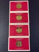 (4) Masterpieces of Raphael Sterling Silver Coins