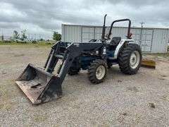 New Holland 2120 Tractor w/ 395 Buhler Loader and KingKutter 6’ Grader Blade - 1,976hrs - SN UV28965