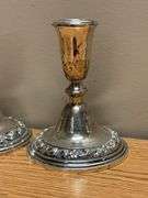 Sterling Silver Candle Holders - 5”