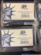 (4) 2003 & (1) 2005 United States Mint Proof Sets
