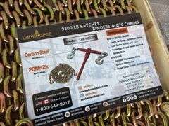 9200lb Ratchet Binder with (2) 3/8” 20’ Grade 70 Chains