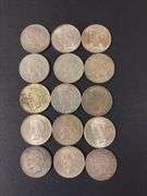 (15) Peace Dollar Coins - various years