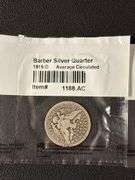 (7) Barber Silver Quarters - various years
